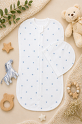 Newborn Sleep Cocoon - Grey Stars