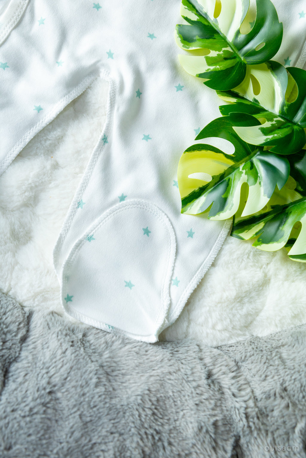 Outseam Sleepsuit Outseam Mint Stars — detail view 4